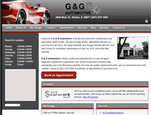 Tablet Screenshot of gandgautoskokie.com